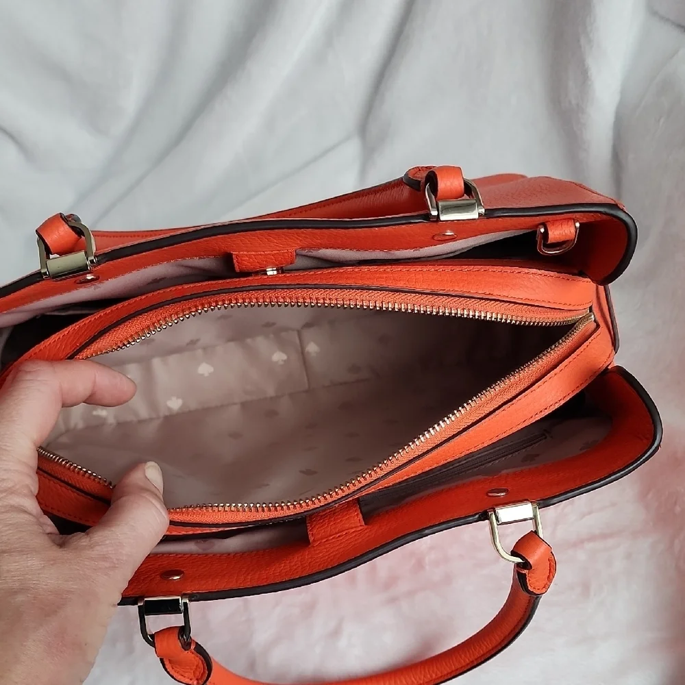 Kate Spade Vibrant Orange Satchel - Picture 6 of 11